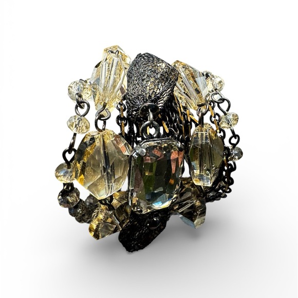 Kenneth Cole Black and Gold Crystal Bracelet - Picture 3 of 3